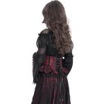 Black and Burgundy Jacquart 'Amalfriede' Corset Belt