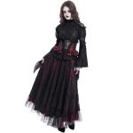 Black and Burgundy Jacquart 'Amalfriede' Corset Belt