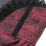 Black and Burgundy Jacquart 'Amalfriede' Corset Belt