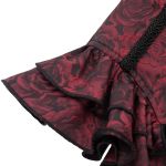 Black and Burgundy Jacquart 'Amalfriede' Corset Belt