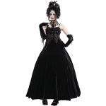 Longue Robe 'Sweet Mary' en Velours Noir