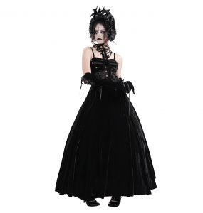 Black Velvet 'Sweet Mary' Long Dress