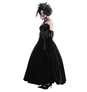 Black Velvet 'Sweet Mary' Long Dress