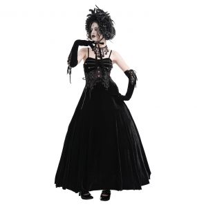 Black Velvet 'Sweet Mary' Long Dress