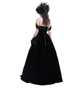 Black Velvet 'Sweet Mary' Long Dress