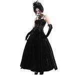 Longue Robe 'Sweet Mary' en Velours Noir