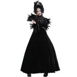 Longue Robe 'Sweet Mary' en Velours Noir