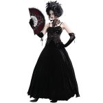 Longue Robe 'Sweet Mary' en Velours Noir