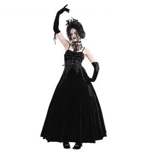 Black Velvet 'Sweet Mary' Long Dress