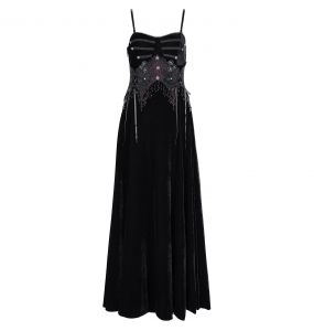 Black Velvet 'Sweet Mary' Long Dress