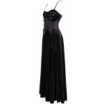 Longue Robe 'Sweet Mary' en Velours Noir
