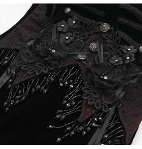 Longue Robe 'Sweet Mary' en Velours Noir