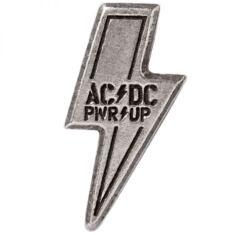 AC/DC PWR/UP Pin Badge