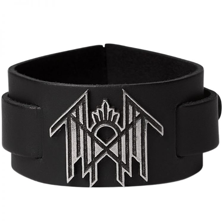 Bracelet 'Sleep Token' en Cuir Noir