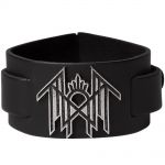 Bracelet 'Sleep Token' en Cuir Noir