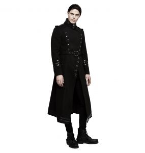 Manteau 'Militaria' Noir pour Hommes