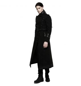 Manteau 'Militaria' Noir pour Hommes