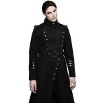 Manteau 'Militaria' Noir pour Hommes