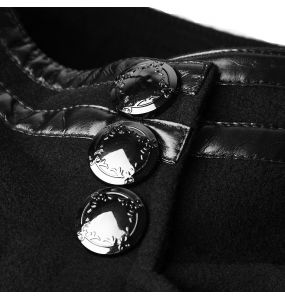 Manteau 'Militaria' Noir pour Hommes