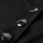 Black 'Militaria' Coat for Men