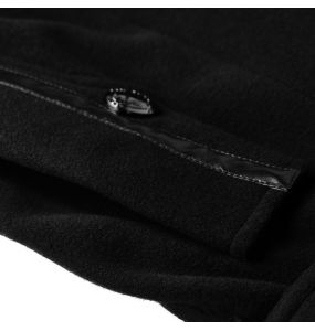 Black 'Militaria' Coat for Men