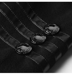 Manteau 'Militaria' Noir pour Hommes