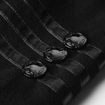 Black 'Militaria' Coat for Men