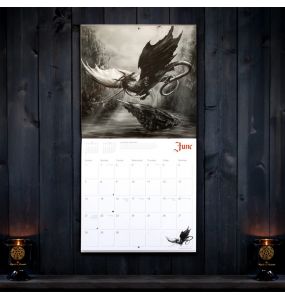 Alchemy Gothic 'Neverworld' Black & White 2026 Wall Calendar