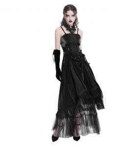 Robe Gothique 'Narcissa' Noire