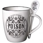 Ensemble Mug et Cuillère 'Poison' en Porcelaine