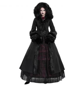 Manteau à Capuche 'Black Frozen' Noir