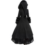 Manteau à Capuche 'Black Frozen' Noir