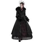 Black 'Frozen' Hooded Winter Coat