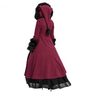 Red and Black 'Frozen' Hooded Winter Coat