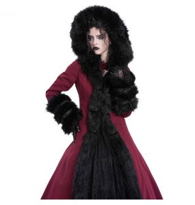 Red and Black 'Frozen' Hooded Winter Coat