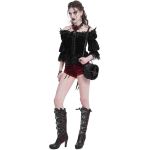 Short 'Artemis' en Velours Bordeaux