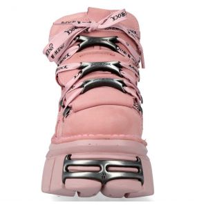 Pink Nubuck New Rock Metallic Shoes