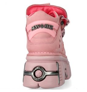 Pink Nubuck New Rock Metallic Shoes