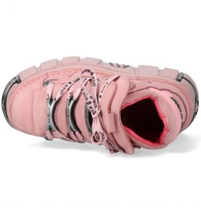 Pink Nubuck New Rock Metallic Shoes