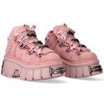 Pink Nubuck New Rock Metallic Shoes