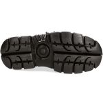 Chaussures New Rock Metallic en Cuir Nomada Noir