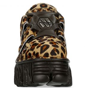 Chaussures New Rock Metallic Fire Léopard