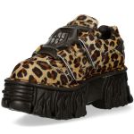 Chaussures New Rock Metallic Fire Léopard