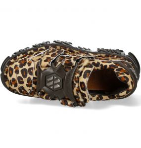 Leopard New Rock Fire Metallic Shoes