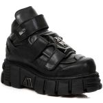 Chaussures New Rock Metallic en Cuirs Nomada et Itali Noirs