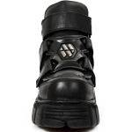 Chaussures New Rock Metallic en Cuirs Nomada et Itali Noirs