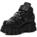 Chaussures New Rock Metallic en Cuirs Nomada et Itali Noirs
