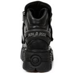 Black Itali and Nomada Leather New Rock Metallic Shoes