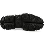 Chaussures New Rock Metallic Fire en Cuirs Itali et Nomada Noirs