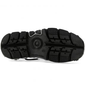 Silver Leather New Rock Metallic Shoes